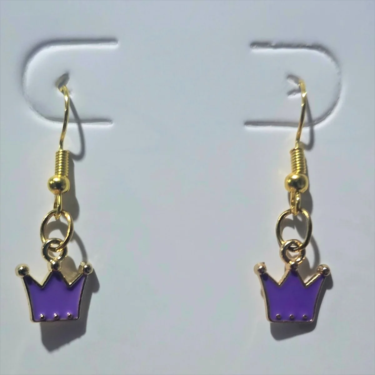 Aretes Corona Morada